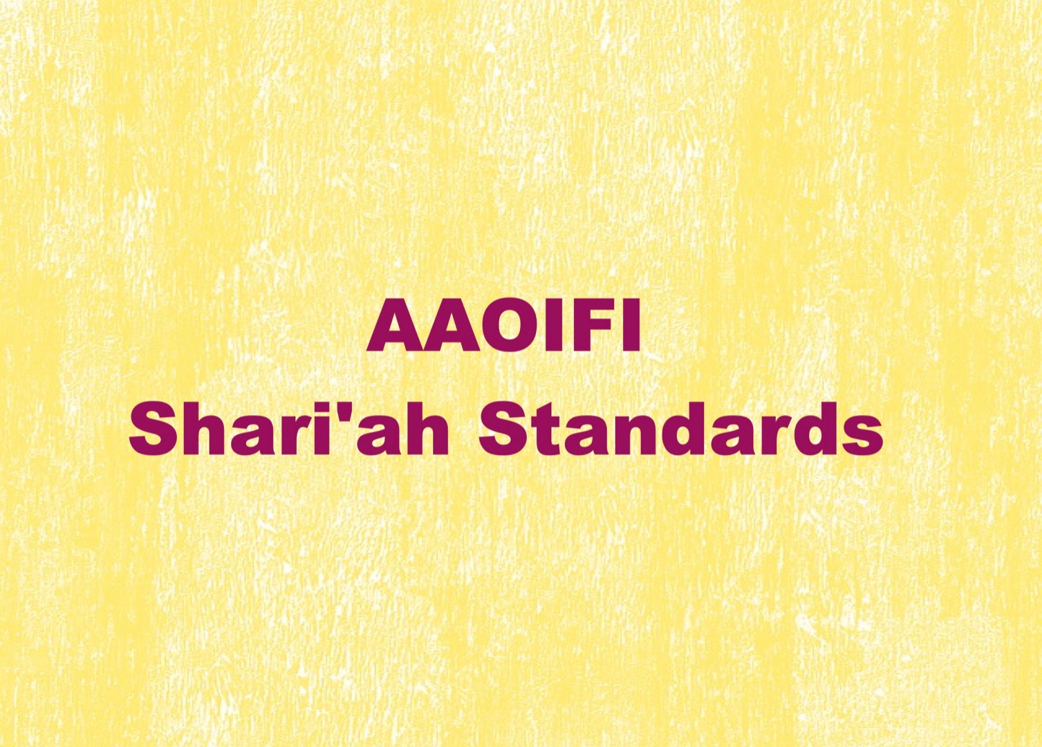 AAOIFI Shari'ah Standard # 15: Ju’alah