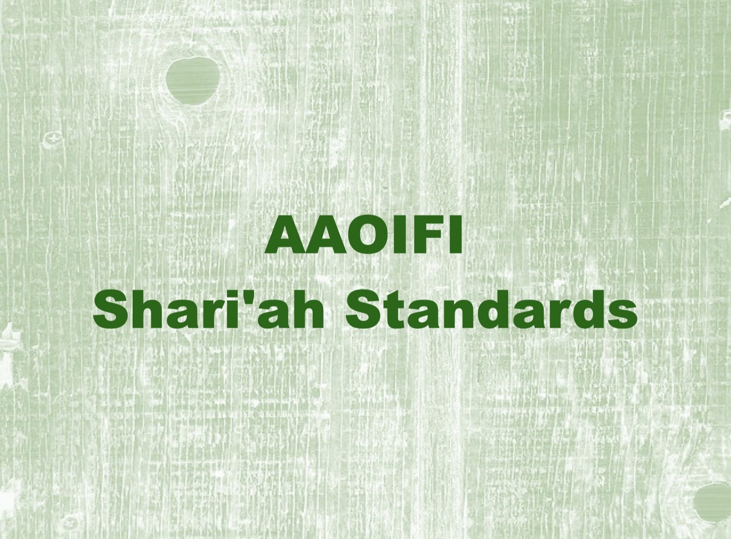 AAOIFI Shari'ah Standard # 9: Ijarah and Ijarah Muntahia bittamleek